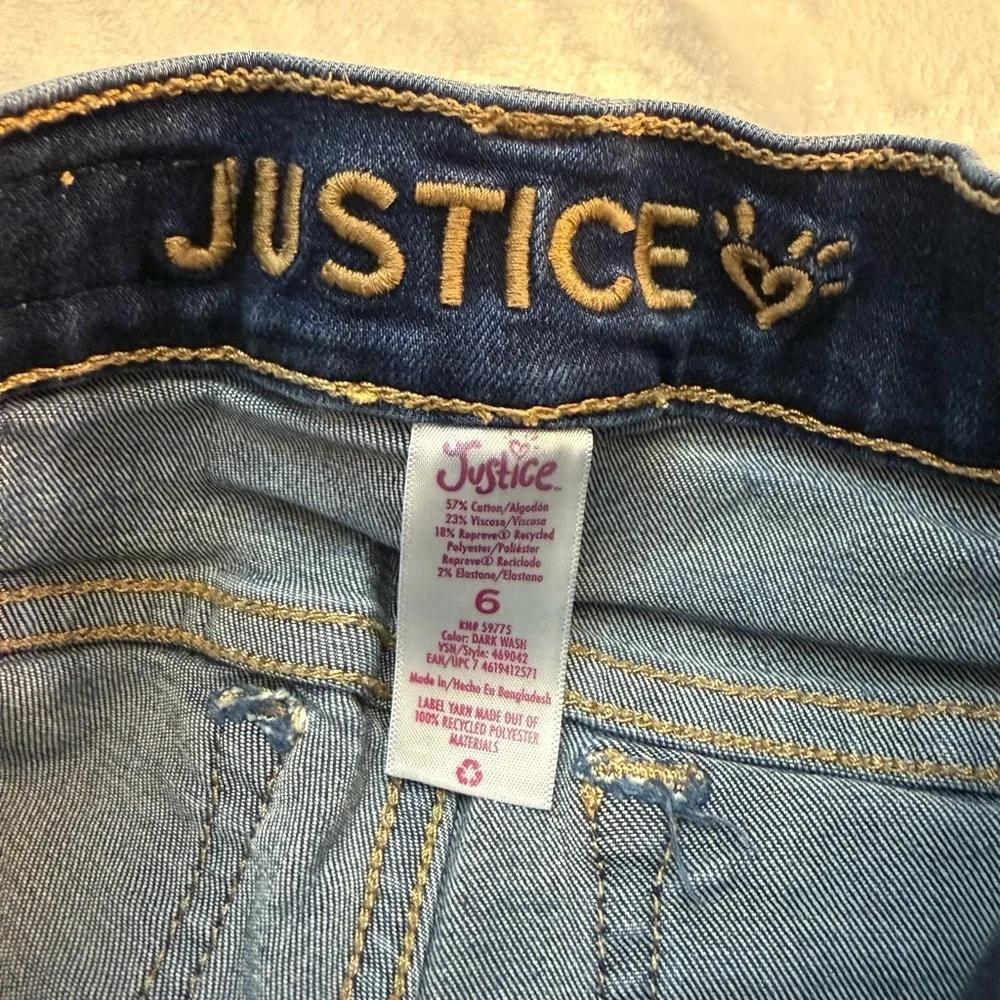 Justice Distressed High Rise Jegging